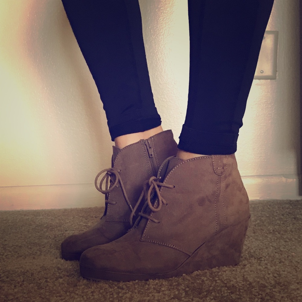Wedge booties